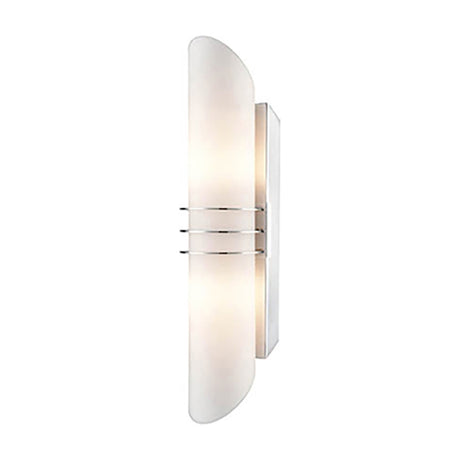 Dakota wall light in satin nickel finish, alternative view