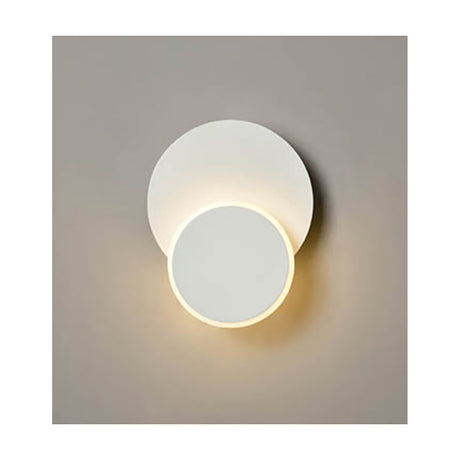Crescent wall light in white finish