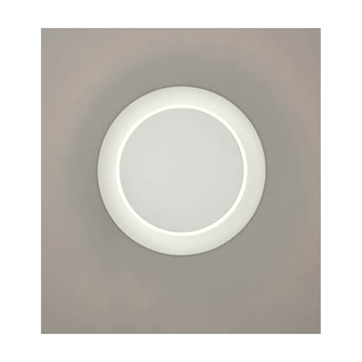 Crescent wall light in white finish, alternative view