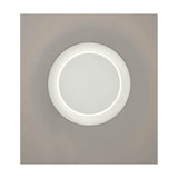 Crescent wall light in white finish, alternative view