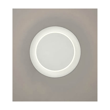 Crescent wall light in white finish, alternative view