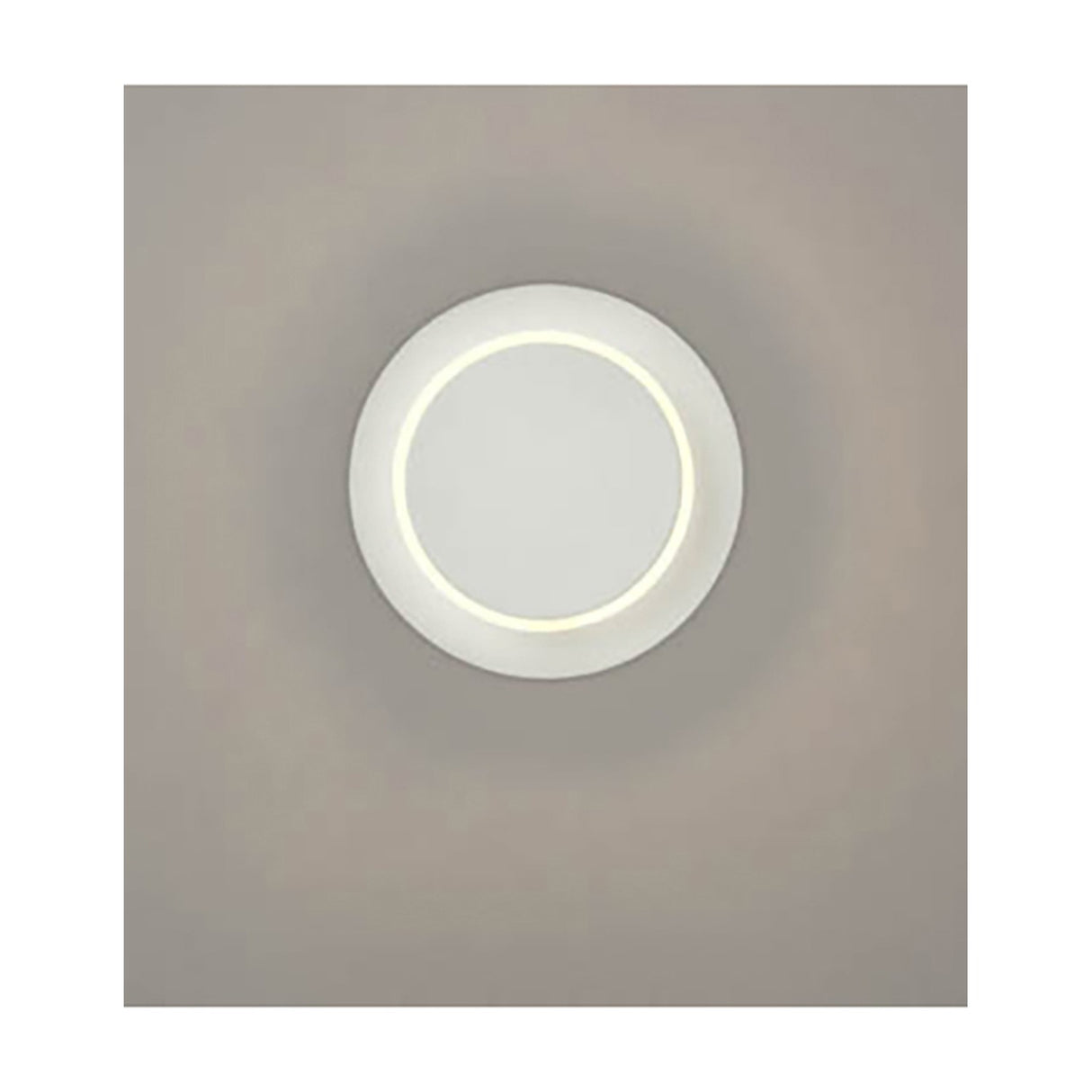 Crescent wall light in white finish
