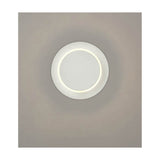 Crescent wall light in white finish