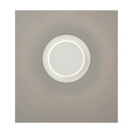 Crescent wall light in white finish
