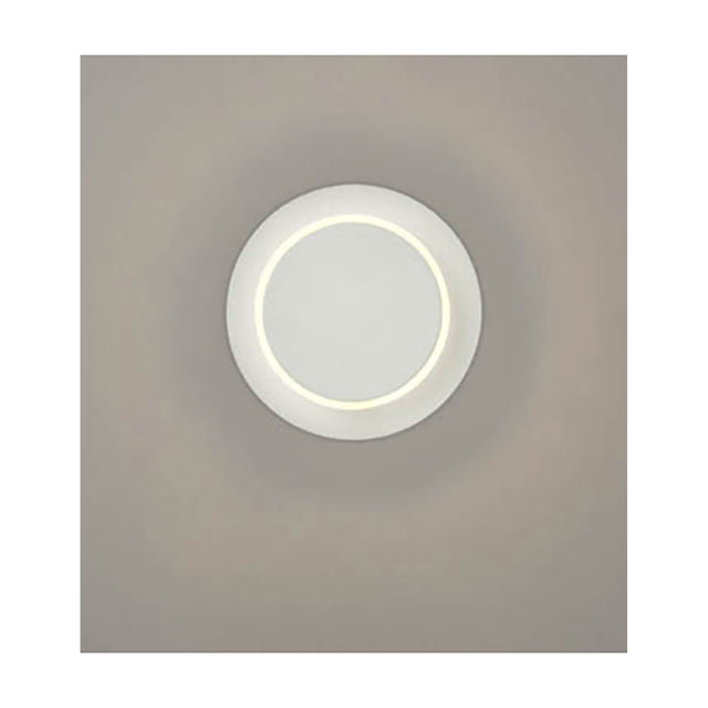 Crescent wall light in white finish