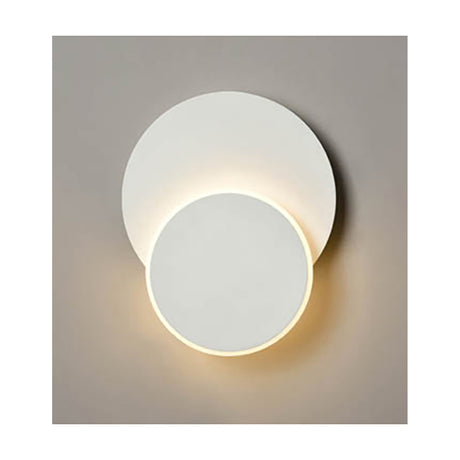 Crescent wall light in white finish, alternative view