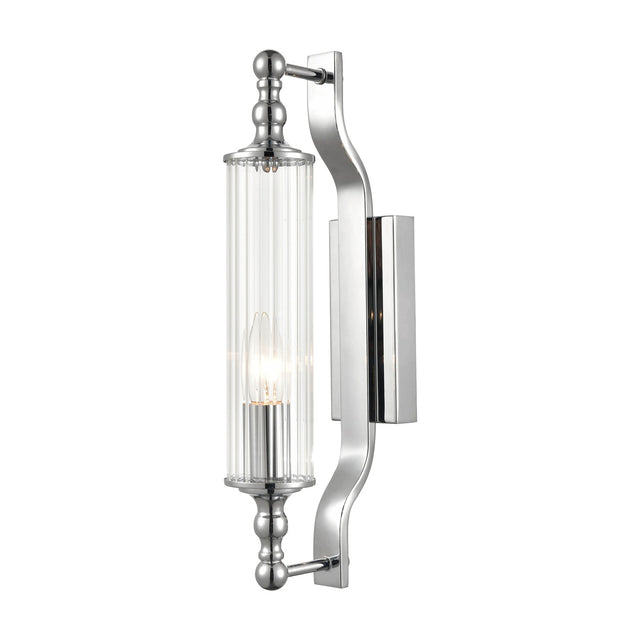 Empire wall light in chrome finish