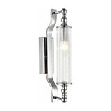 Empire wall light in chrome finish, alternative view