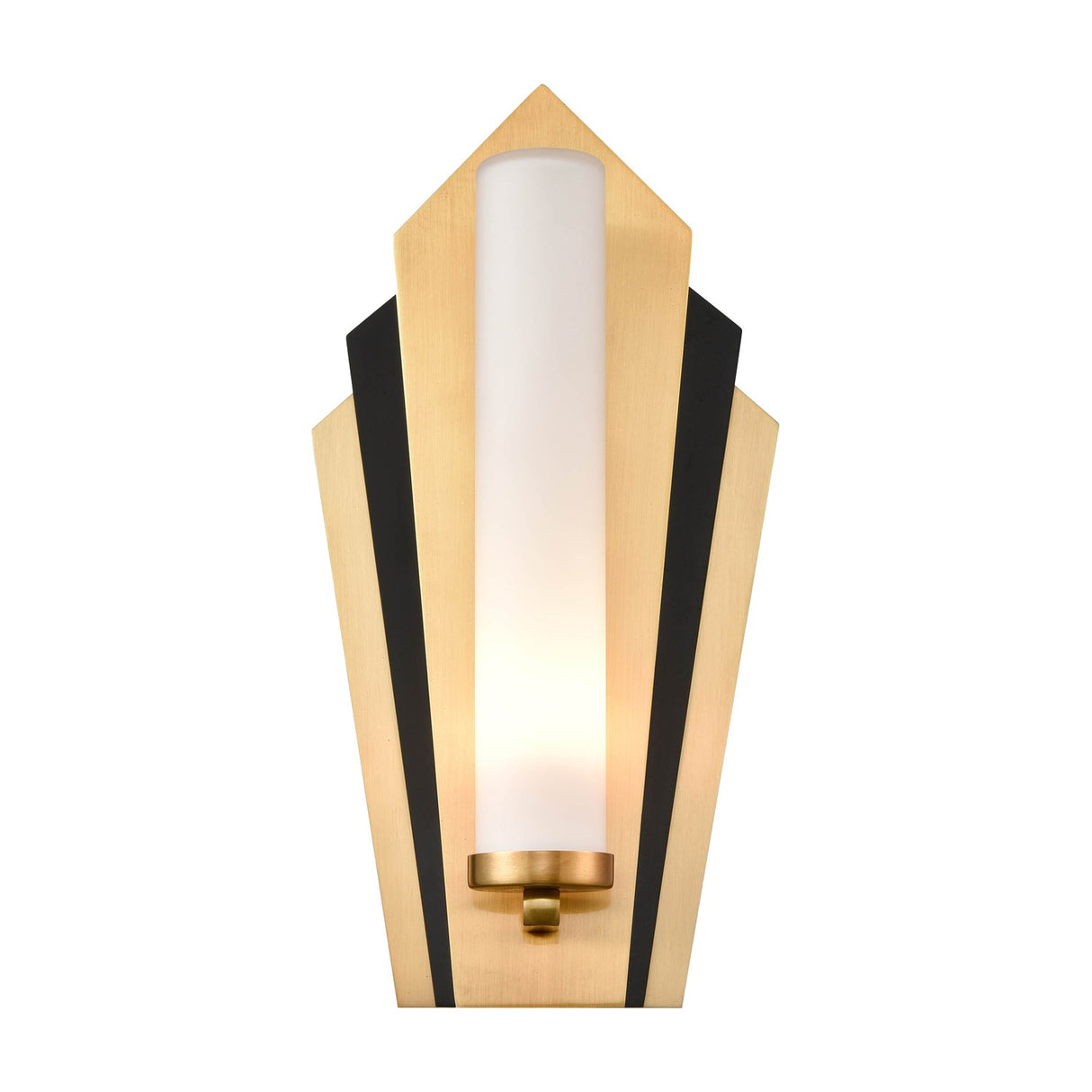 Chrysler wall light in black and gold finish