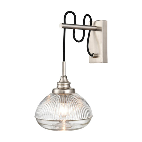 Acoste wall light in satin nickel finish