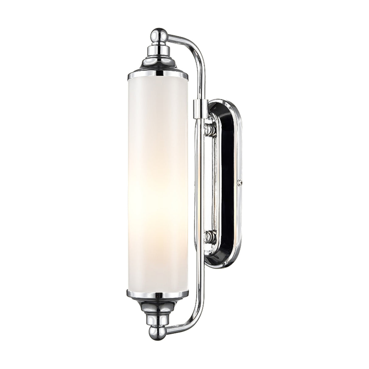 Barber wall light in chrome finish
