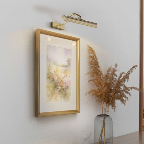 Baroque 2 light wall light in polished brass finish, shown in a room setting