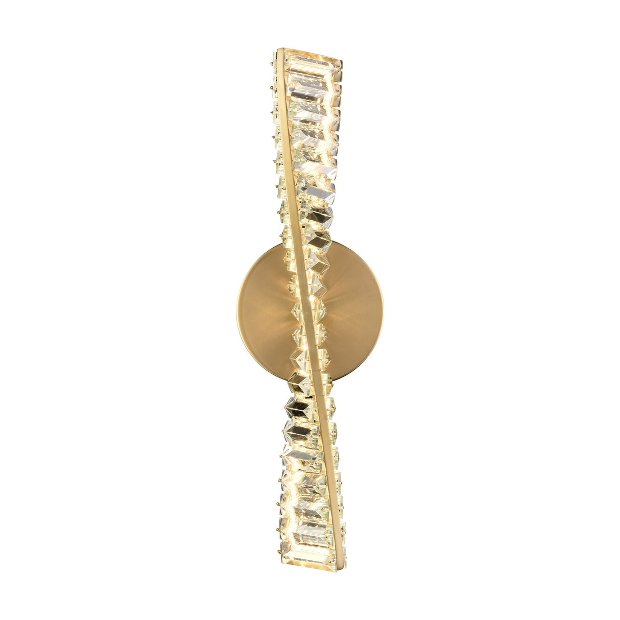 Cleopatra wall light in brass finish, alternative view