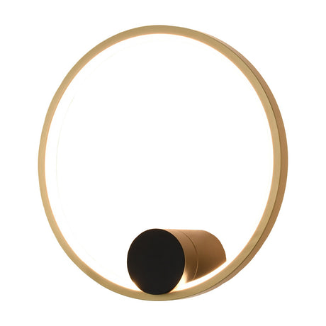 Eclipse wall light in black and gold finish