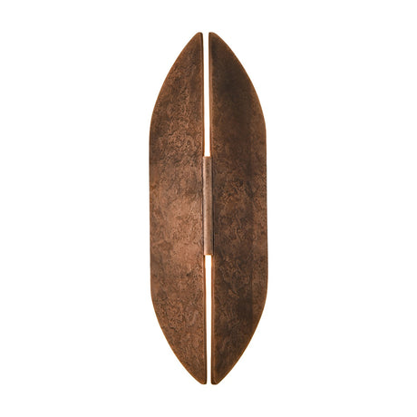 Warrior 2 light exterior wall light in copper finish