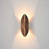 Warrior 2 light exterior wall light in copper finish, shown on a dark background