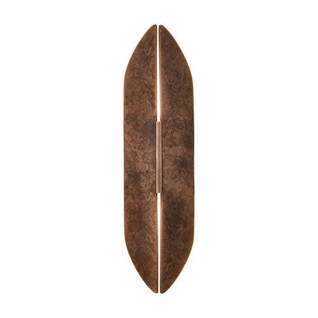 Warrior 2 light exterior wall light in copper finish