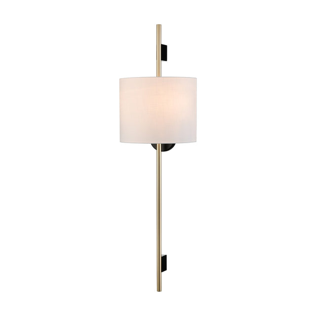 Serenity 2 light wall light in black and gold finish