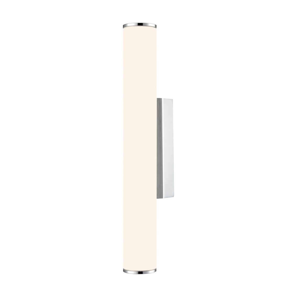 Baton exterior wall light in chrome finish