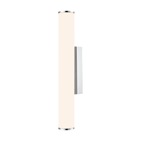 Baton exterior wall light in chrome finish