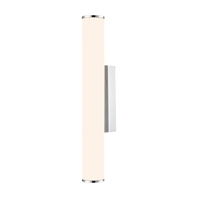 Baton exterior wall light in chrome finish