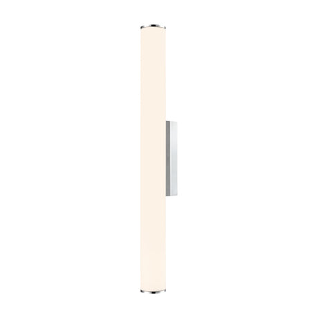 Baton exterior wall light in chrome finish