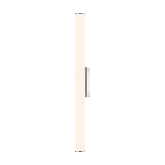 Baton exterior wall light in chrome finish