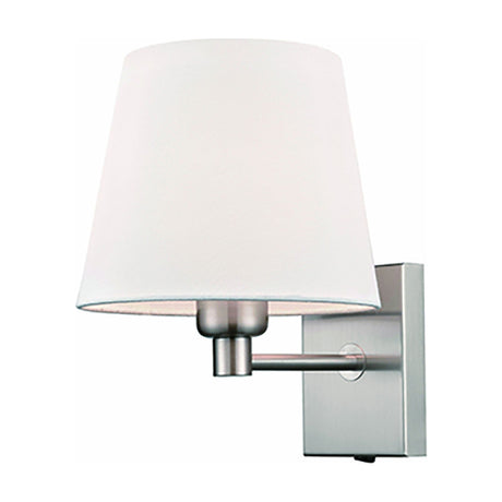 Francis wall light in satin nickel finish