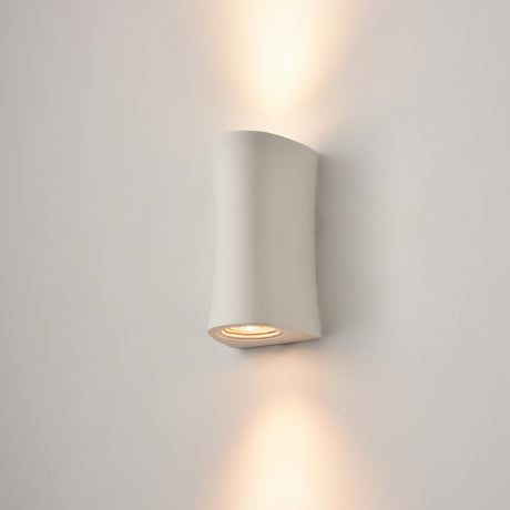 Fresco 2 light wall light, shown on a dark background