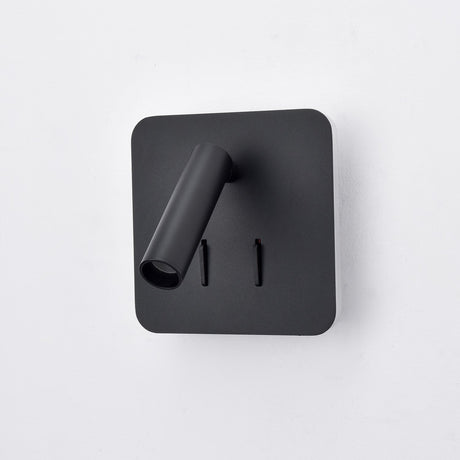 Luca Matt Black LED Wall Light