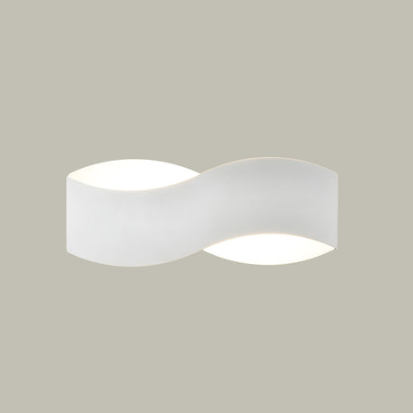 Infinity wall light, shown on a dark background