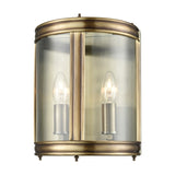 Marlow 2 light wall light in bronze finish
