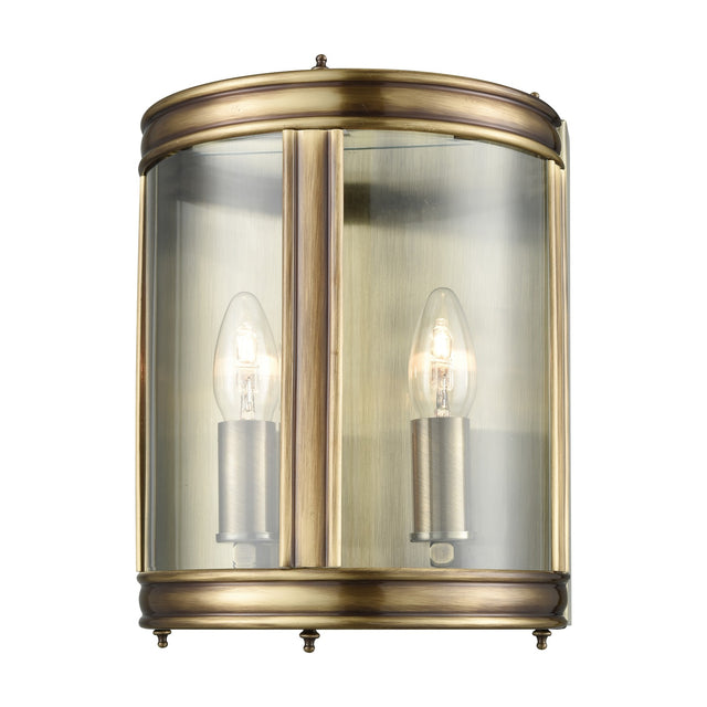 Marlow 2 light wall light in bronze finish