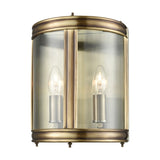 Marlow 2 light wall light in bronze finish, alternative view