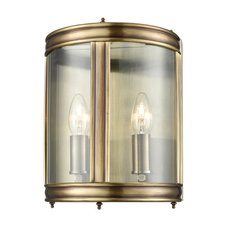 Marlow 2 light wall light in bronze finish, alternative view