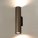 Scout 2 light wall light, shown on a dark background
