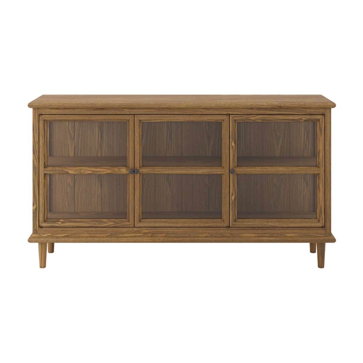 Westport 3 Door Sideboard - Smoked with Clear