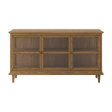 Westport 3 Door Sideboard - Smoked with Clear