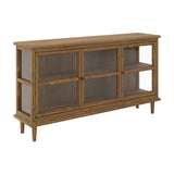 Westport 3 Door Sideboard - Smoked with Clear