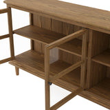 Westport 3 Door Sideboard - Smoked with Clear