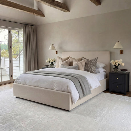 Wilder King Size Bed Frame - Antique White
