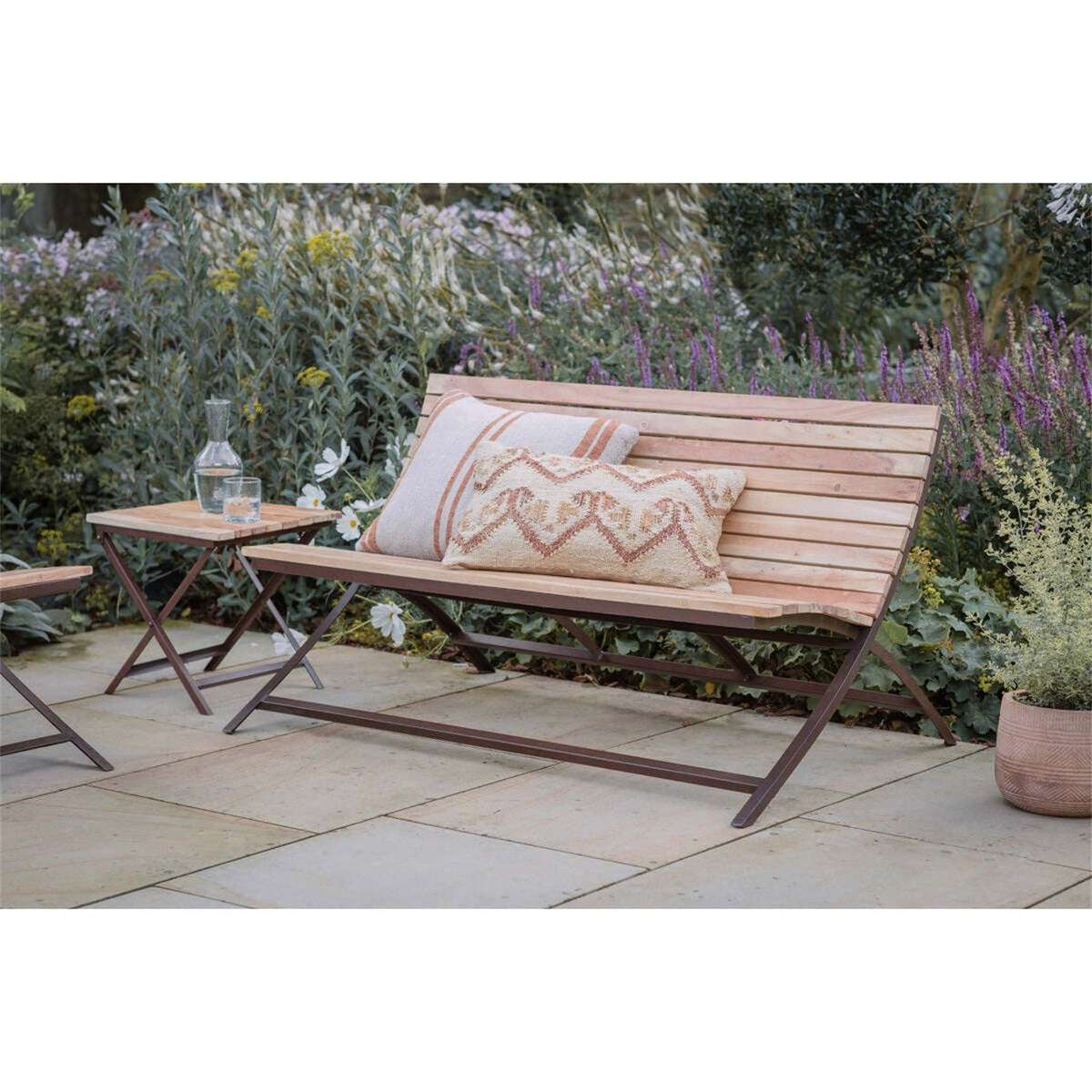 Yatin Acacia Garden Bench - Natural