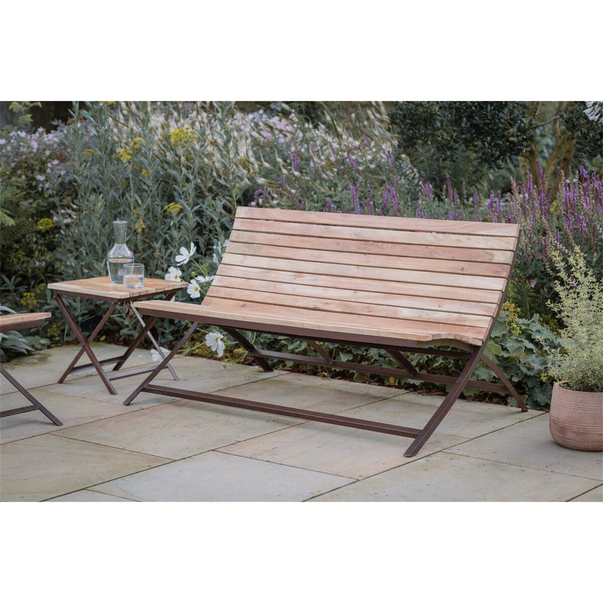 Yatin Acacia Garden Bench - Natural