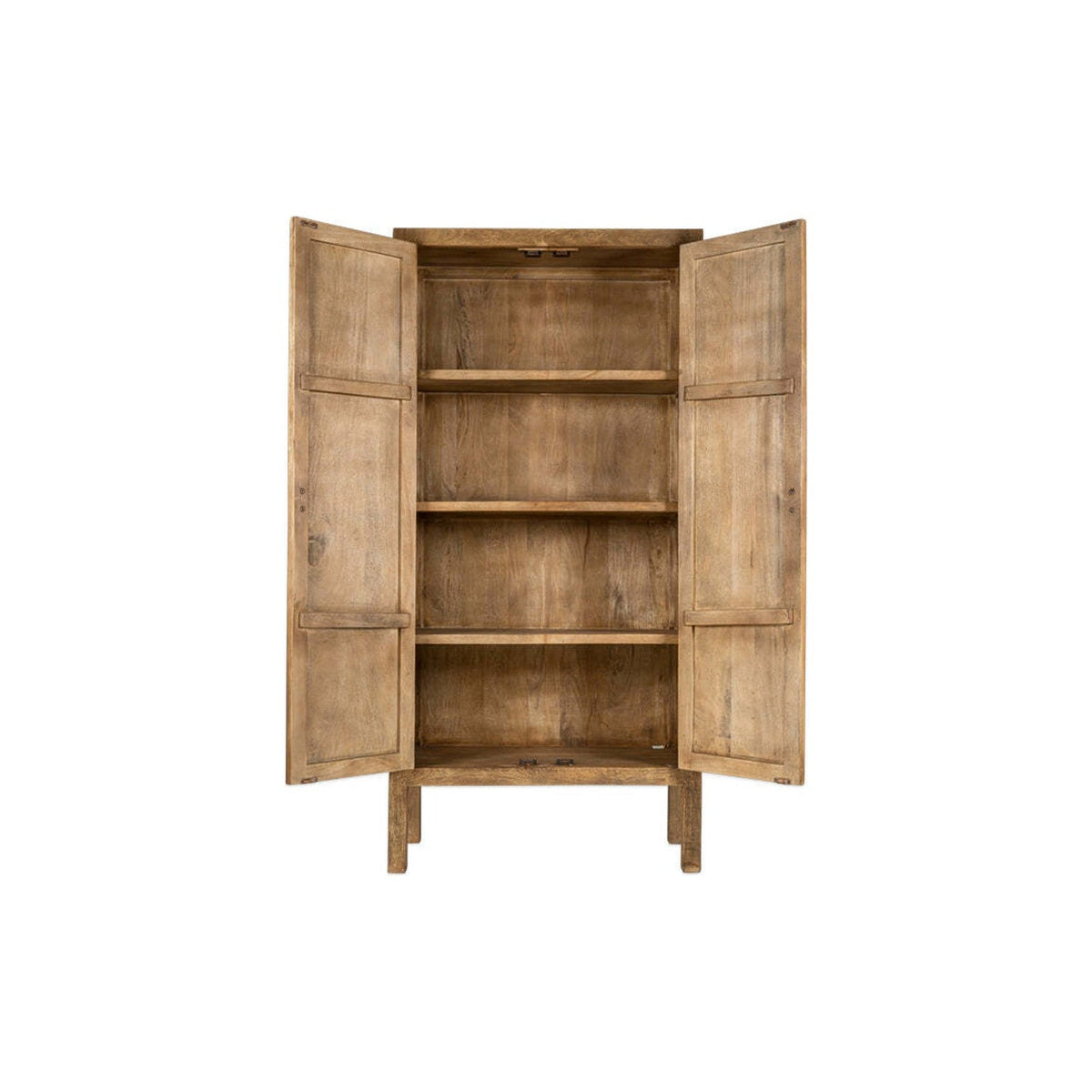 Yasha Reeded Mango Wood Cabinet - Natural
