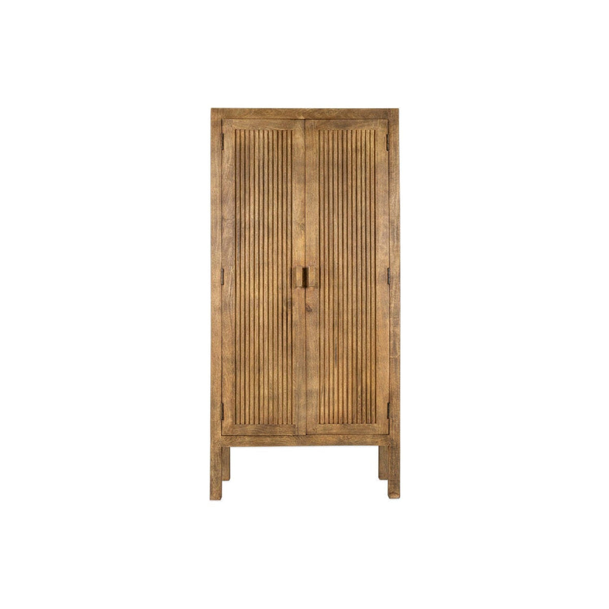 Yasha Reeded Mango Wood Cabinet - Natural