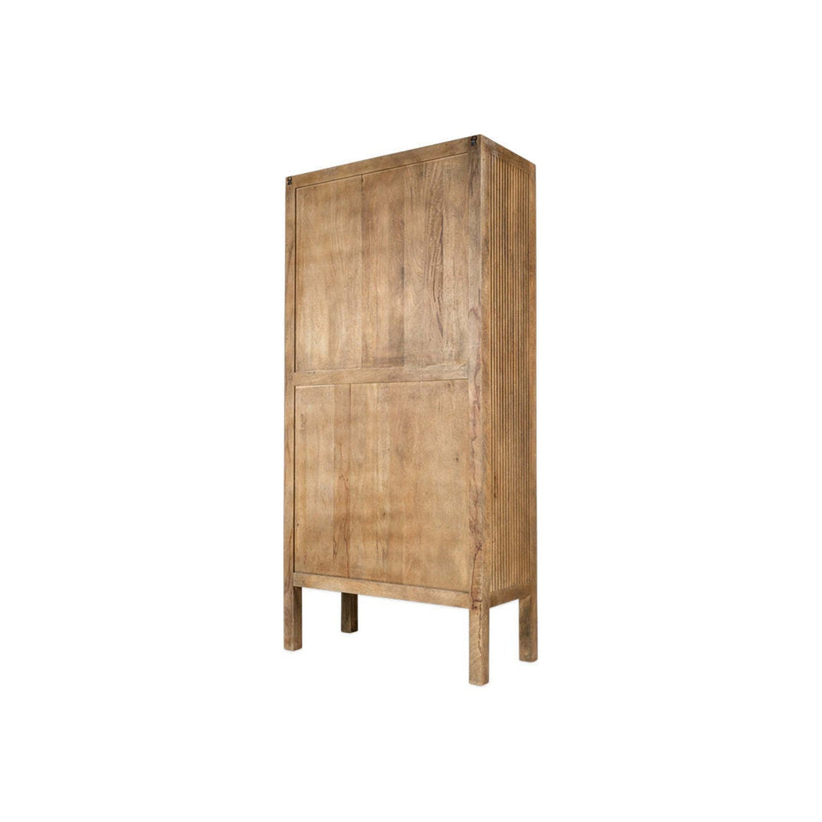 Yasha Reeded Mango Wood Cabinet - Natural