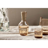 Yala Hammered Glass Jug - Dusty Terracotta