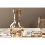 Yala Hammered Glass Jug - Dusty Terracotta