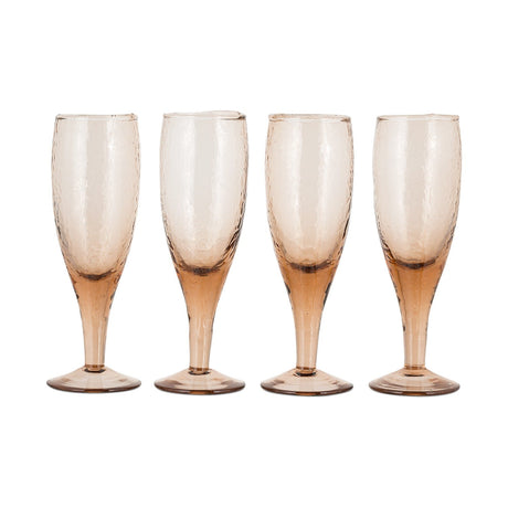 Yala Champagne Glasses - Dusty Terracotta - Set of 4