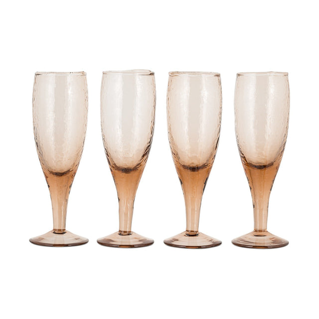 Yala Champagne Glasses - Dusty Terracotta - Set of 4
